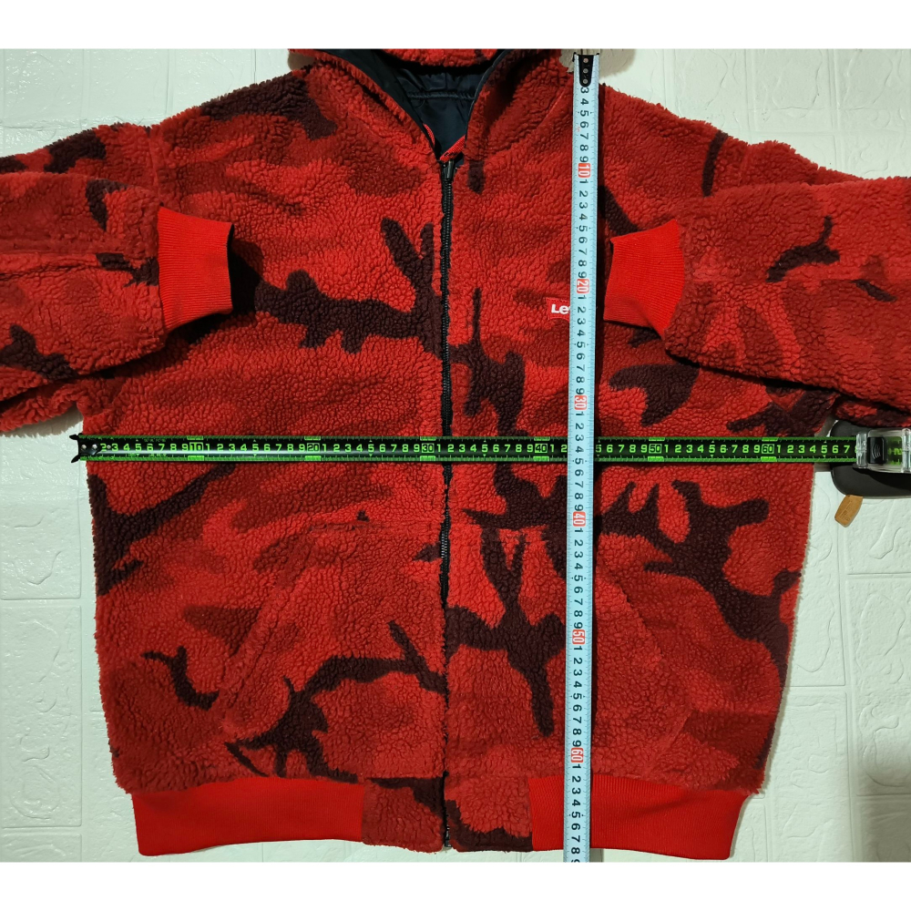 (0049) LEVI＇S 李維斯 羔羊絨 雙面穿 外套 胸圍128 衣長68 74746-0000-細節圖3