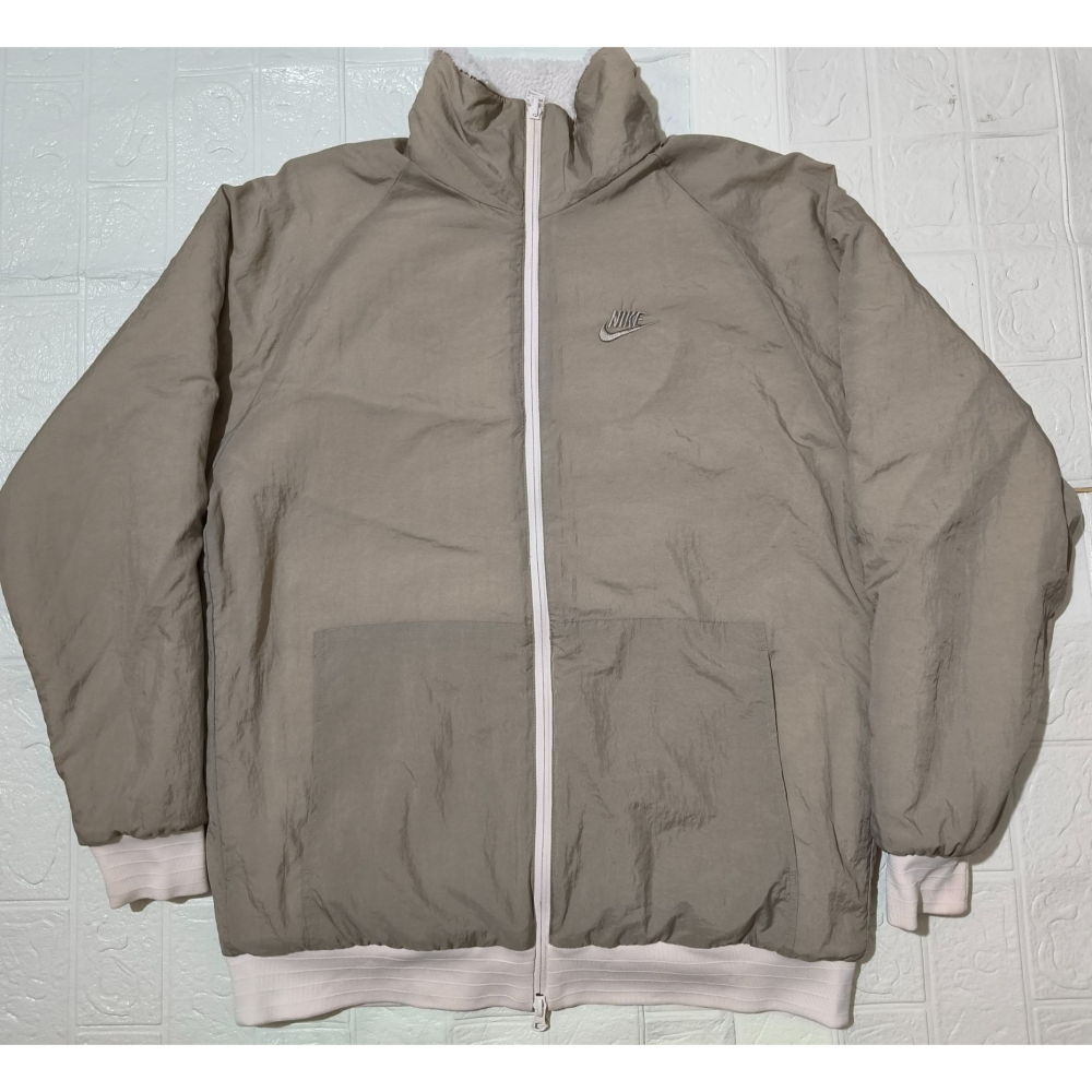 (0051) NIKE 羔羊絨 雙面穿 外套 胸圍116 衣長72 BQ6546 640-細節圖9