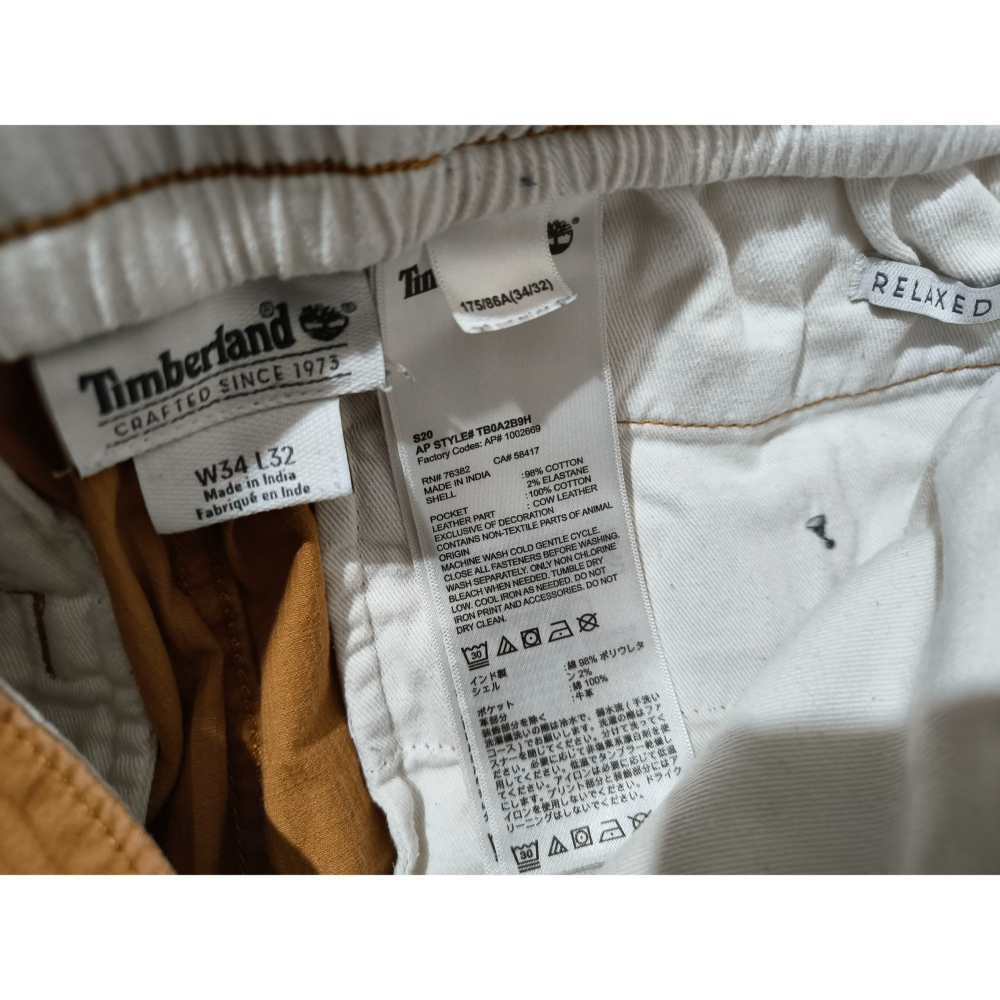 (0067) timberland 長褲 腰圍90 褲長96-細節圖5