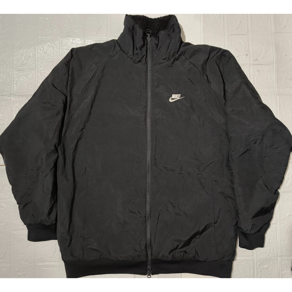(0102) NIKE 羔羊絨 雙面穿 外套 胸圍118 衣長73 BQ6546 011-細節圖9