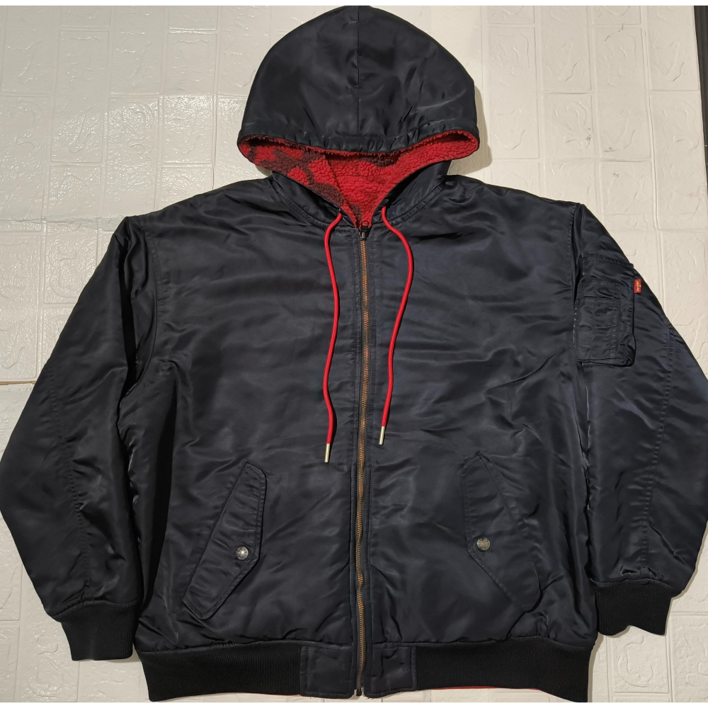 (0152) LEVI＇S 羔羊絨 雙面穿 外套 胸圍136 衣長70 74746-0000-細節圖9