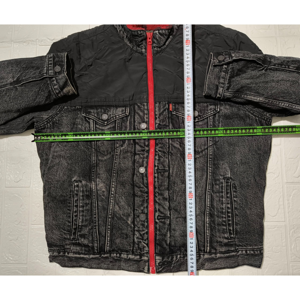(0154) LEVI＇S 羔羊絨 牛仔外套 胸圍126 衣長69 74753-0000-細節圖3