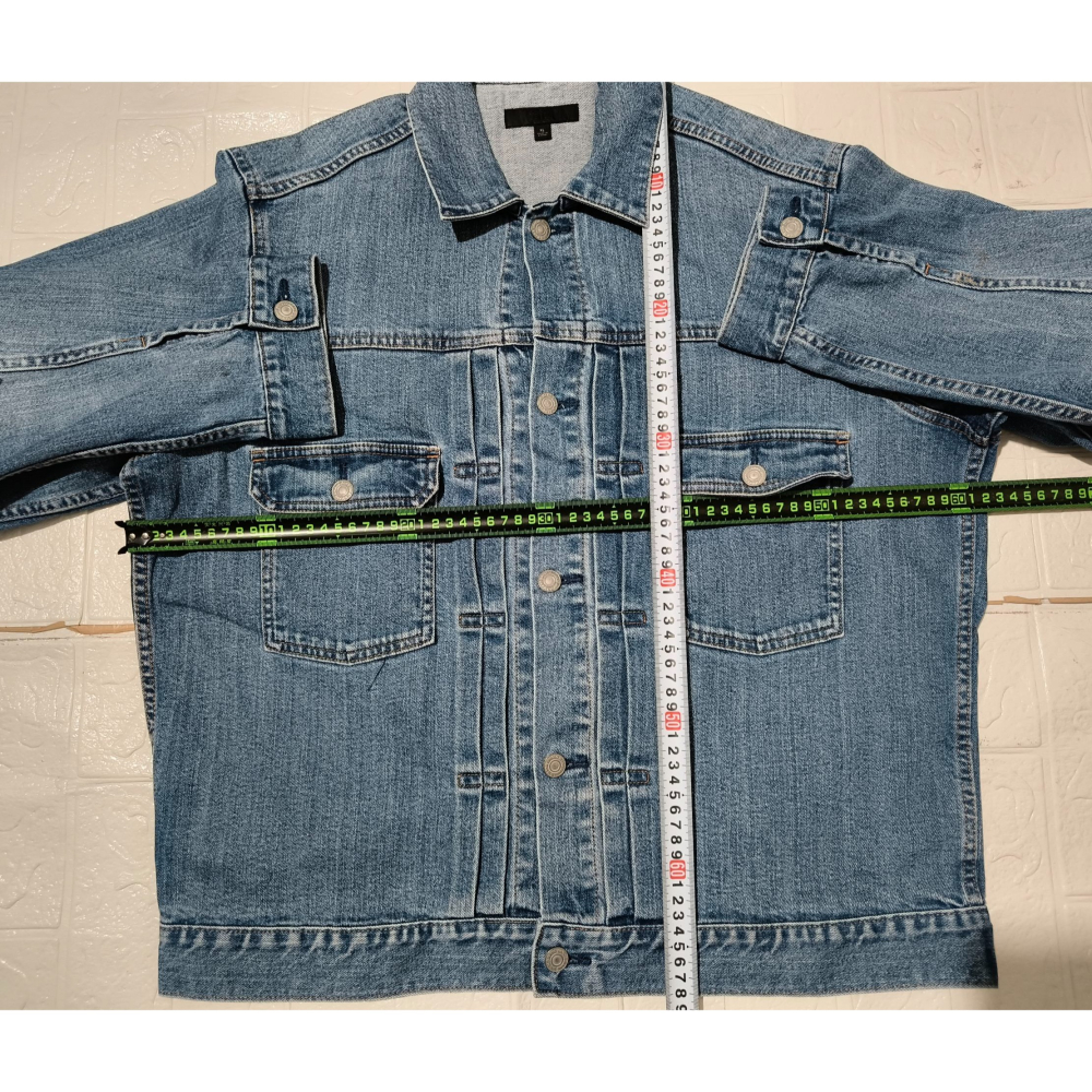 (0157) uniqlo 牛仔 外套 胸圍124 衣長68-細節圖3