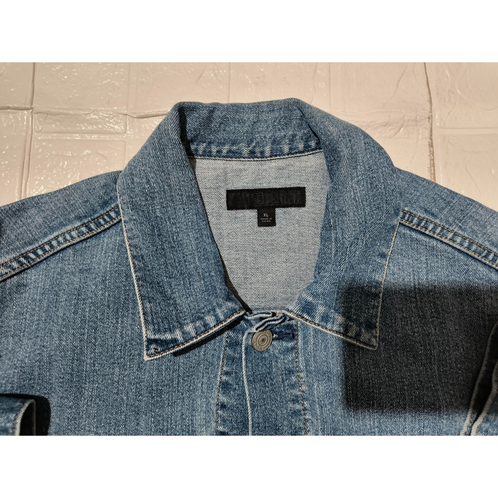 (0157) uniqlo 牛仔 外套 胸圍124 衣長68-細節圖4