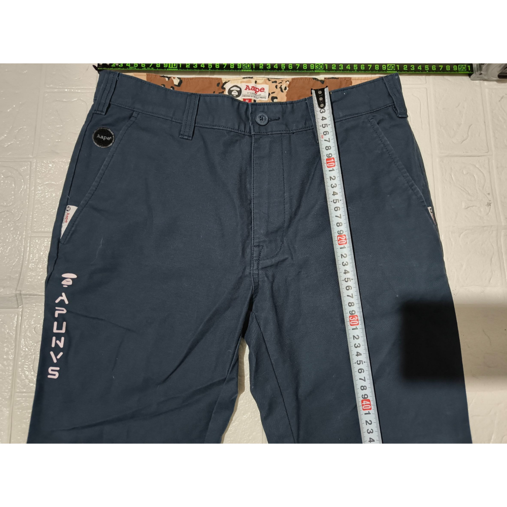 (0184) AAPE 長褲 腰圍82 褲長91-細節圖3