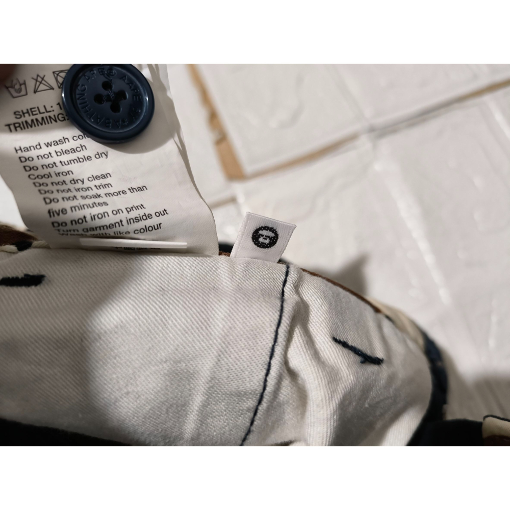 (0184) AAPE 長褲 腰圍82 褲長91-細節圖6