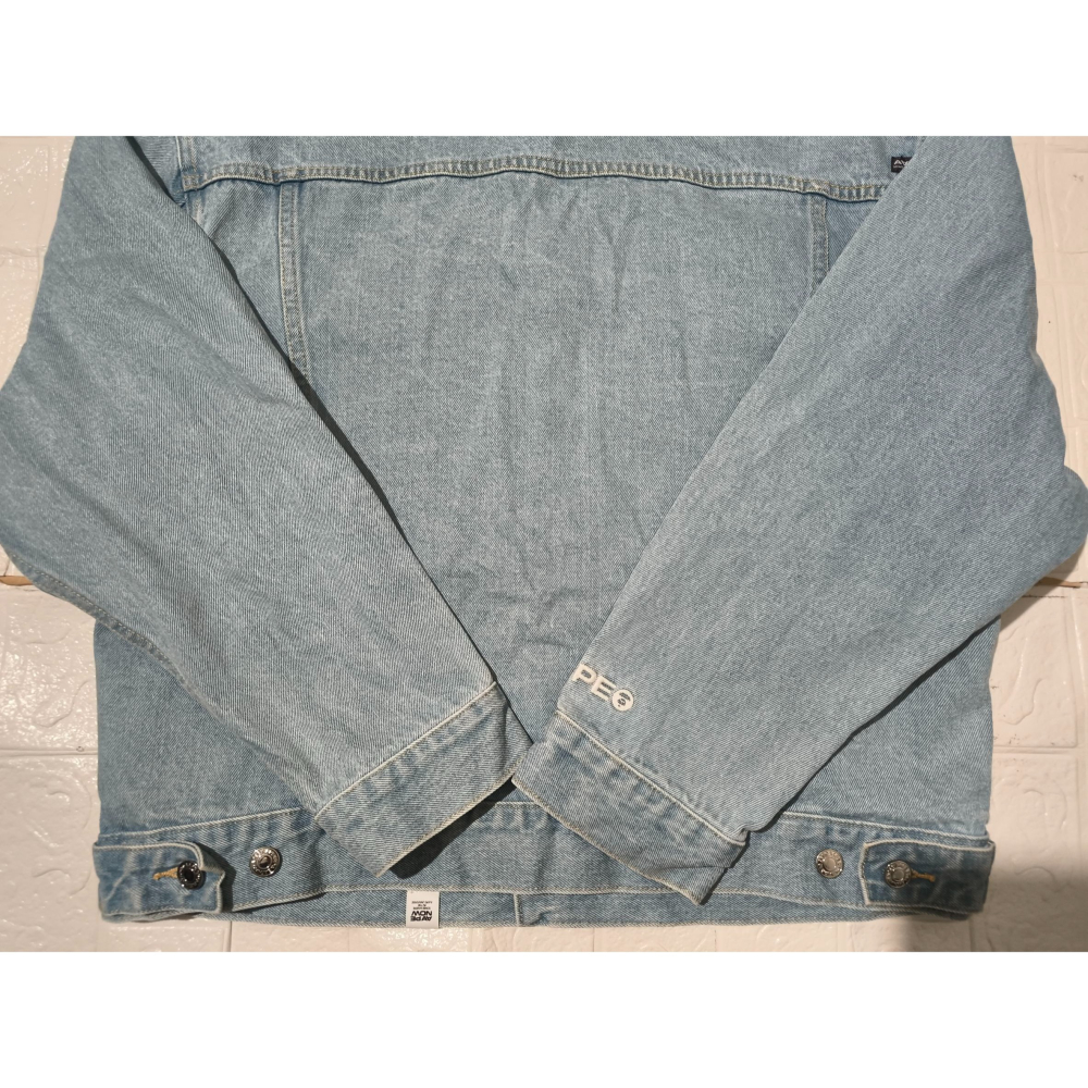 (0196) AAPE 牛仔 外套 胸圍116 衣長67-細節圖9