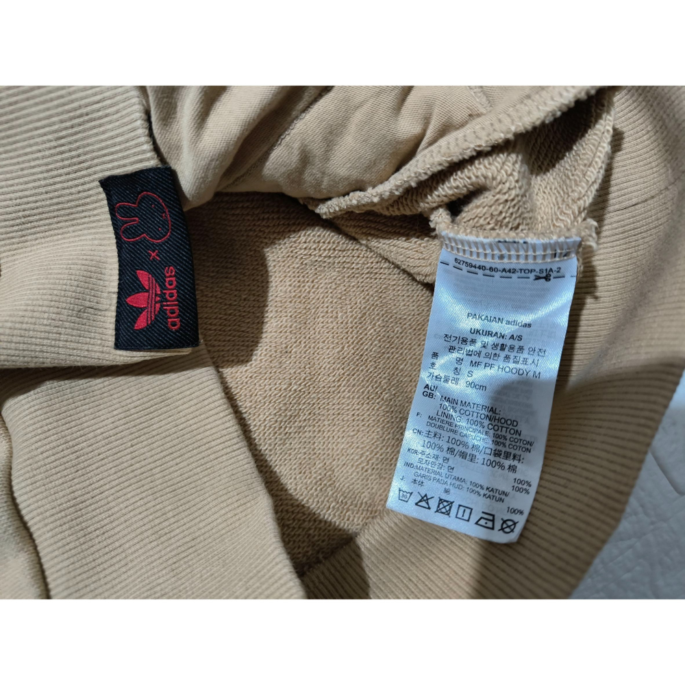 (0225) ADIDAS OG X MIFFY 恭喜發財 帽T 胸圍118 衣長66 HY7282-細節圖5