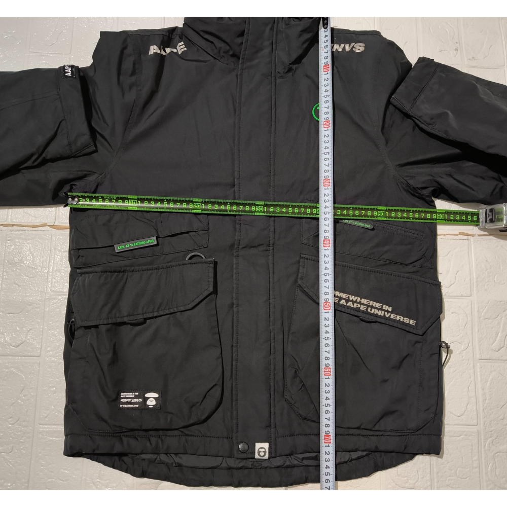 (0284) AAPE 棉服 連帽 外套 胸圍118 衣長72-76-細節圖3