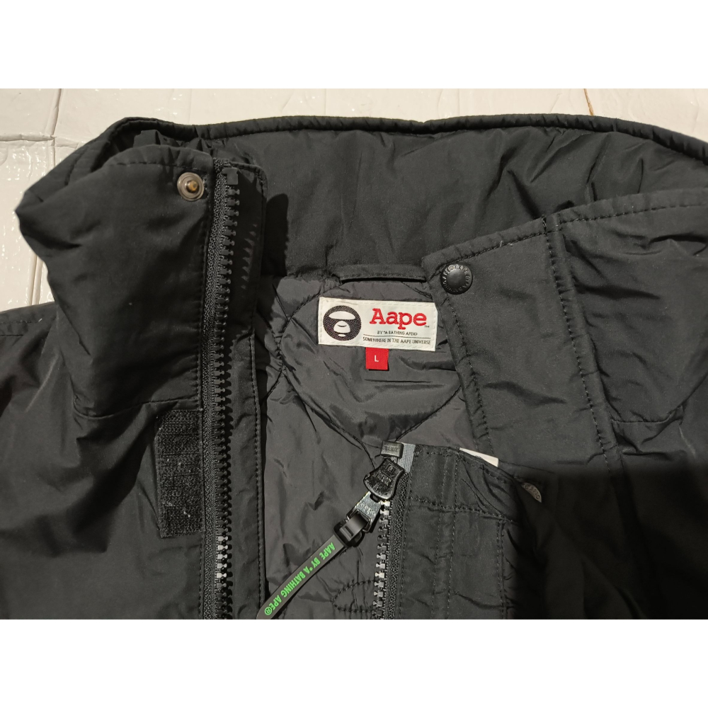 (0284) AAPE 棉服 連帽 外套 胸圍118 衣長72-76-細節圖4