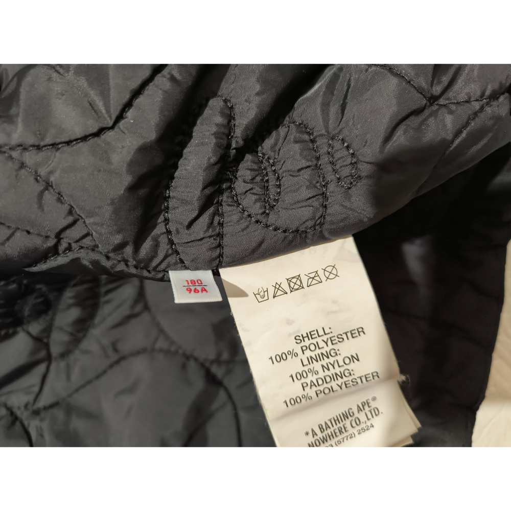 (0284) AAPE 棉服 連帽 外套 胸圍118 衣長72-76-細節圖5
