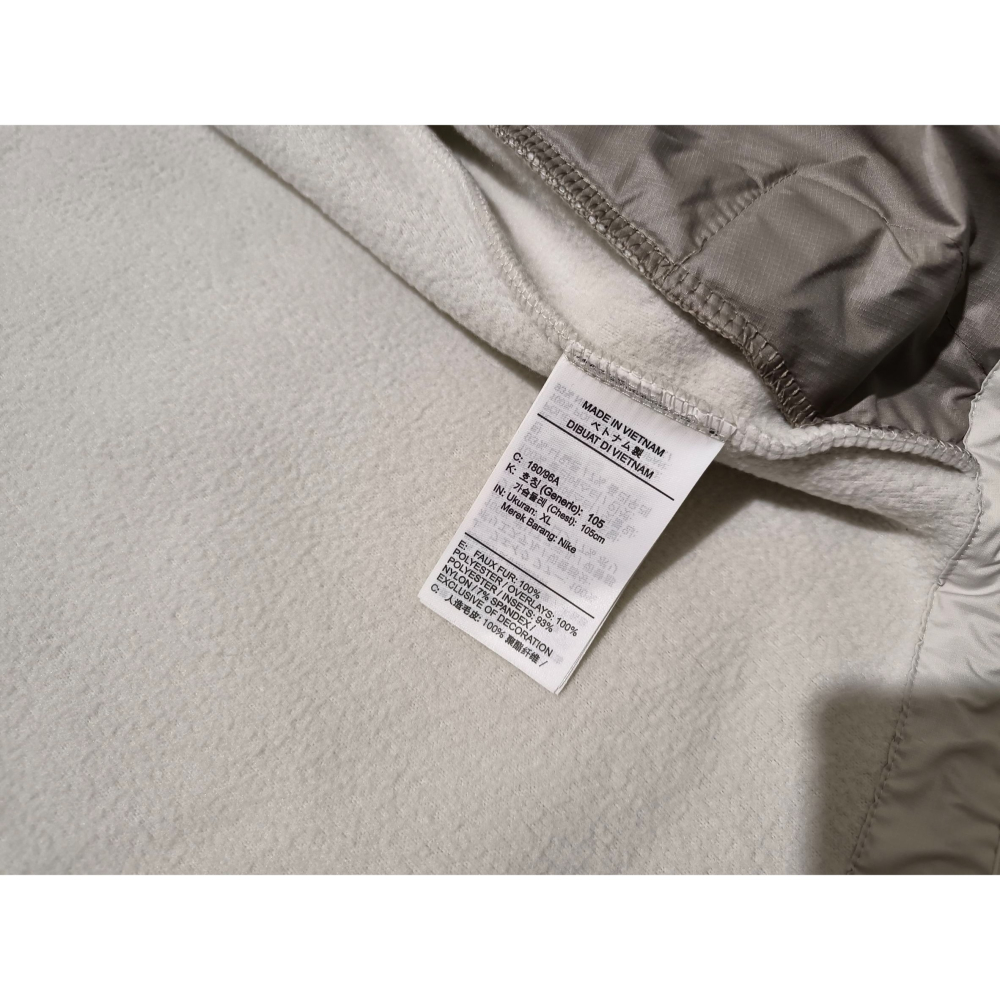 (0306) NIKE 羔羊絨 背心 胸圍122 衣長70-73 DD5026 072-細節圖4