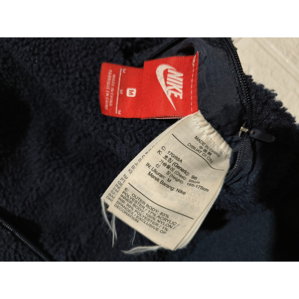 (0339) NIKE 羔羊絨 雙面穿 外套 胸圍116 衣長74 BQ6546 410-細節圖4