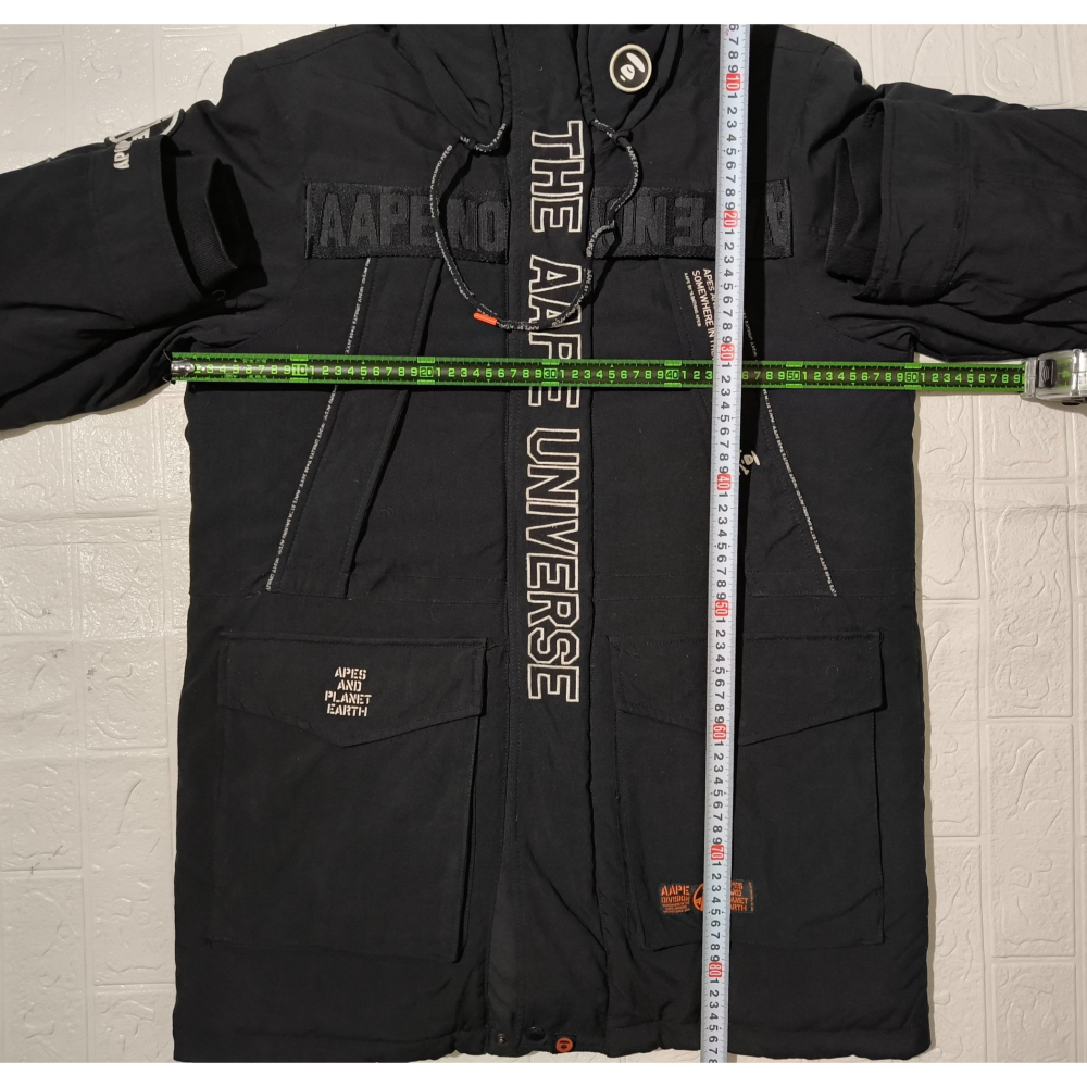 (0348) AAPE 羽絨 外套 胸圍120 衣長87-細節圖3