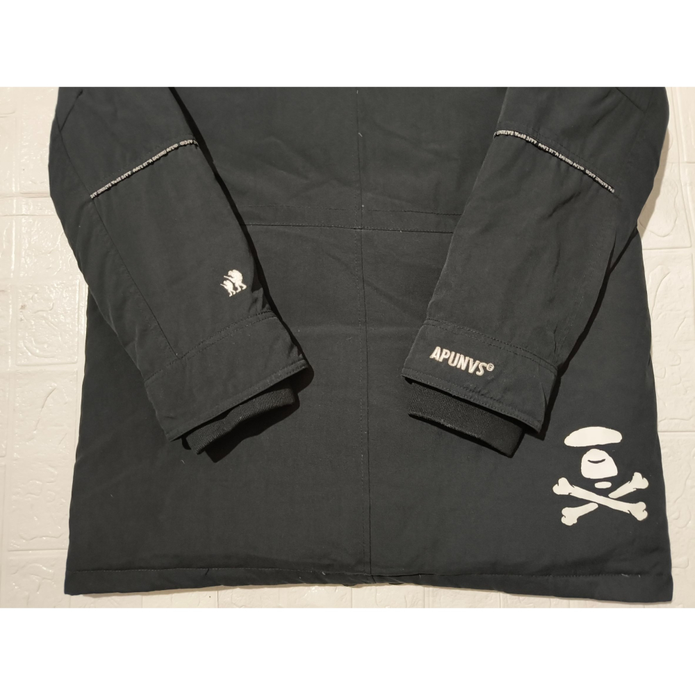 (0348) AAPE 羽絨 外套 胸圍120 衣長87-細節圖9