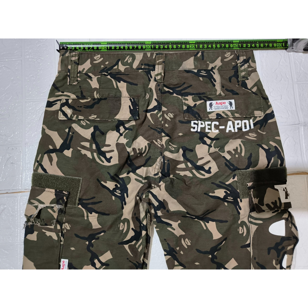 (0383) AAPE 長褲 腰圍86 褲長92-細節圖9