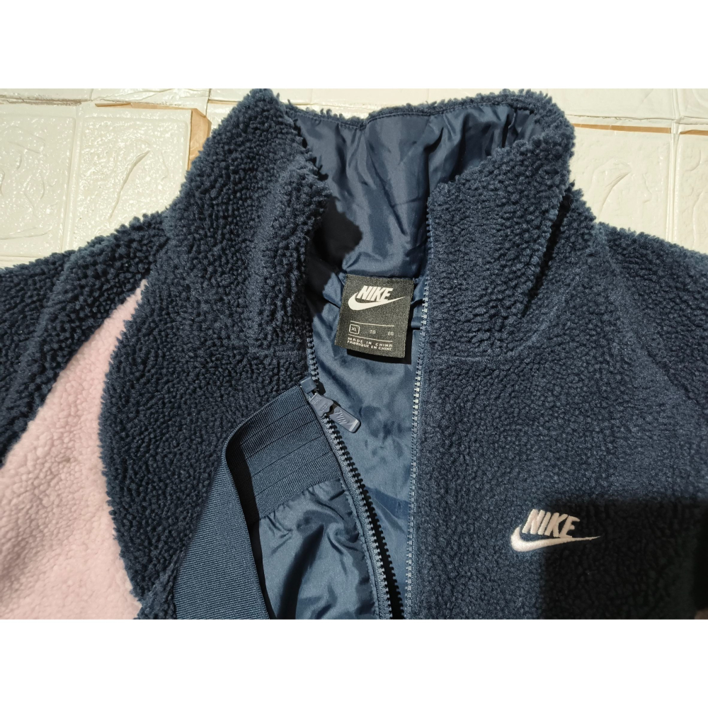 (0335) NIKE 羔羊絨 外套 胸圍122 衣長74 DH2474 456-細節圖4