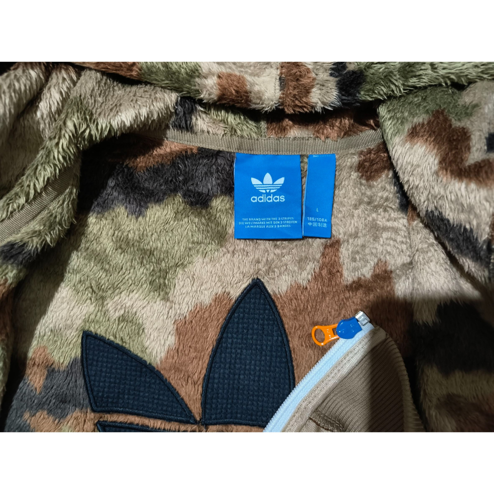 (0406) ADIDAS 毛絨 外套 胸圍116 衣長71 AY8621-細節圖4