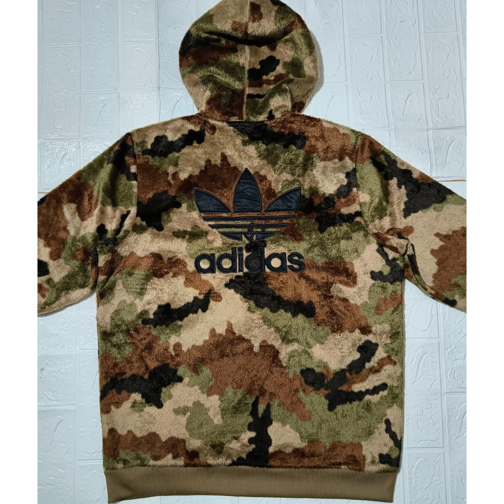 (0406) ADIDAS 毛絨 外套 胸圍116 衣長71 AY8621-細節圖7