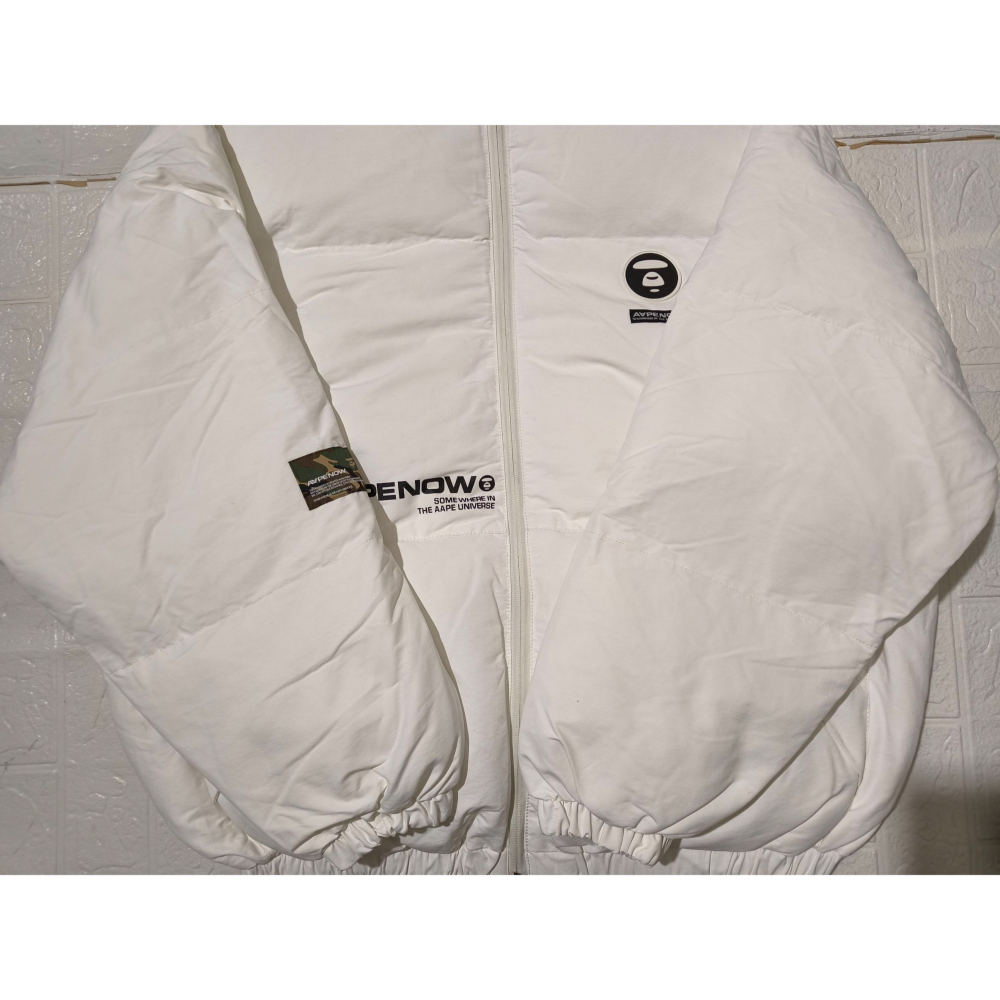 (0428) AAPE 棉服 外套 胸圍144 衣長74-細節圖3