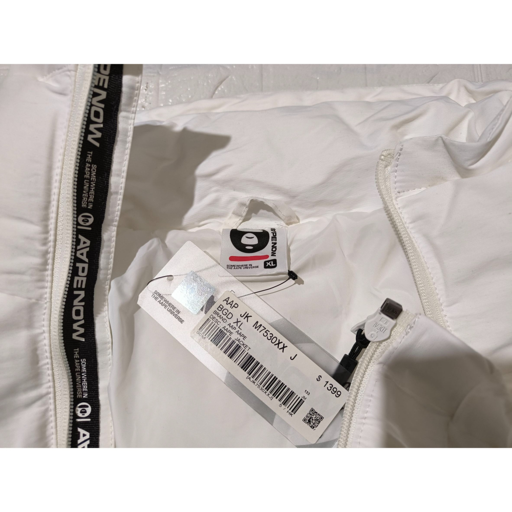 (0428) AAPE 棉服 外套 胸圍144 衣長74-細節圖5