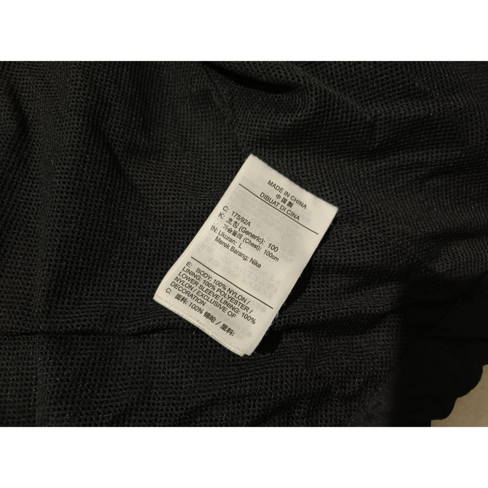 (0520) NIKE 風衣 外套 胸圍118 衣長71 DV3313 010-細節圖5