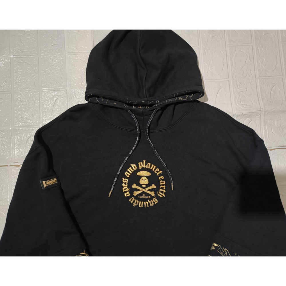 (0696) AAPE 帽T 胸圍132 衣長75-78-細節圖3