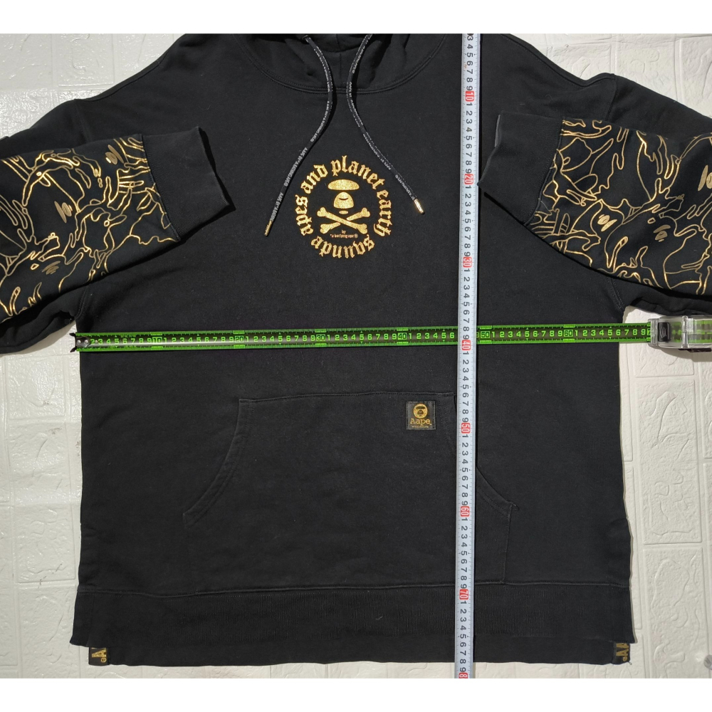 (0696) AAPE 帽T 胸圍132 衣長75-78-細節圖4