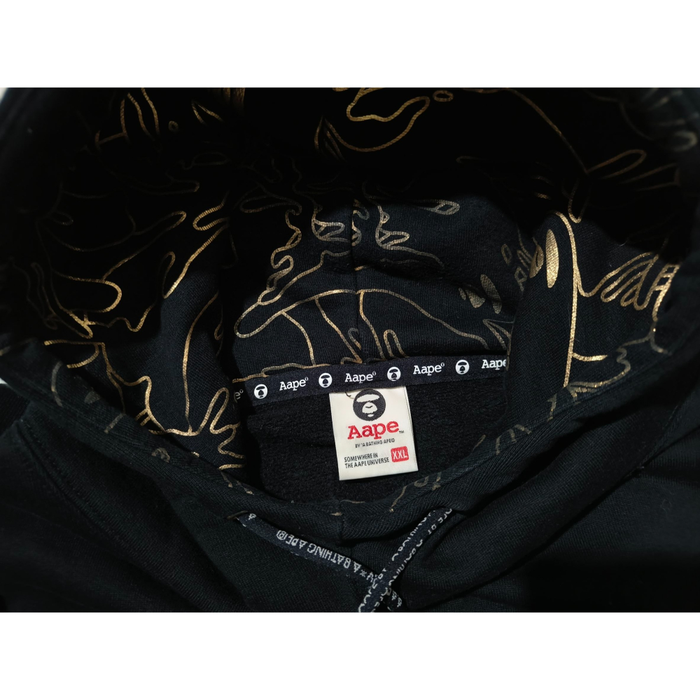 (0696) AAPE 帽T 胸圍132 衣長75-78-細節圖5