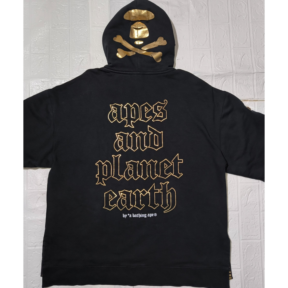 (0696) AAPE 帽T 胸圍132 衣長75-78-細節圖8