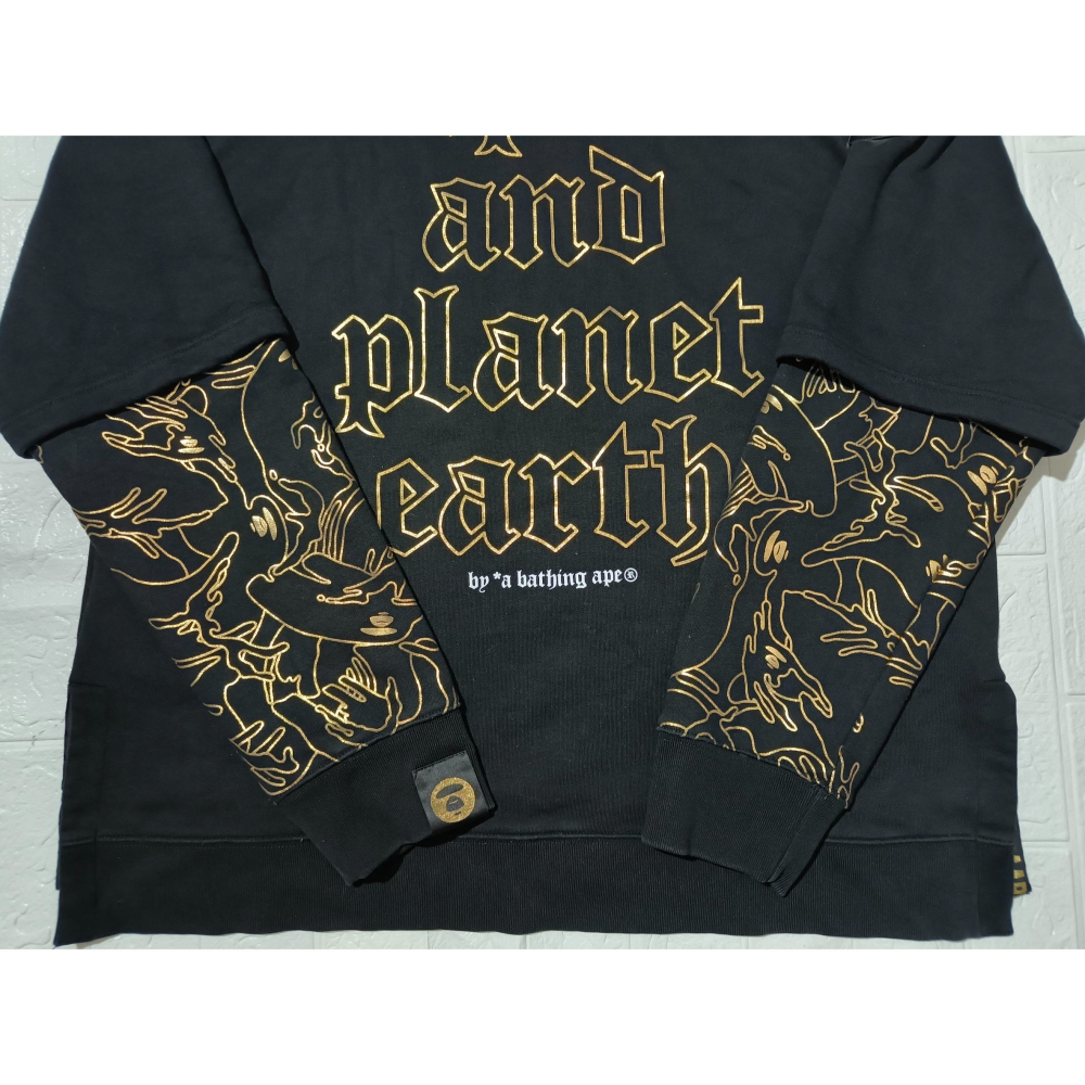 (0696) AAPE 帽T 胸圍132 衣長75-78-細節圖9