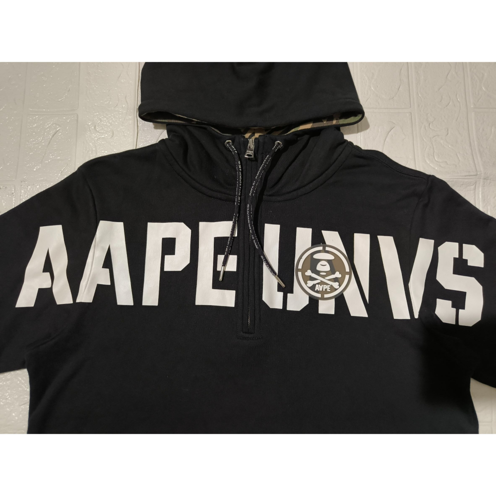 (0769) AAPE 帽T 胸圍108 衣長74-76-細節圖2