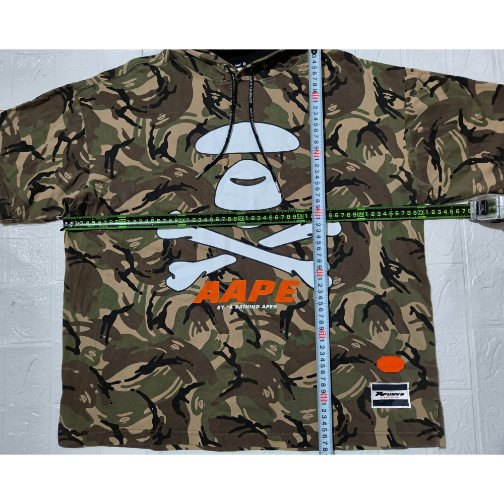 (0813) AAPE 帽T 胸圍120 衣長68-細節圖2