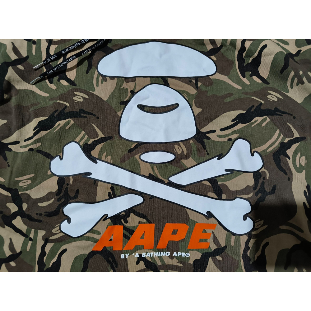 (0813) AAPE 帽T 胸圍120 衣長68-細節圖4