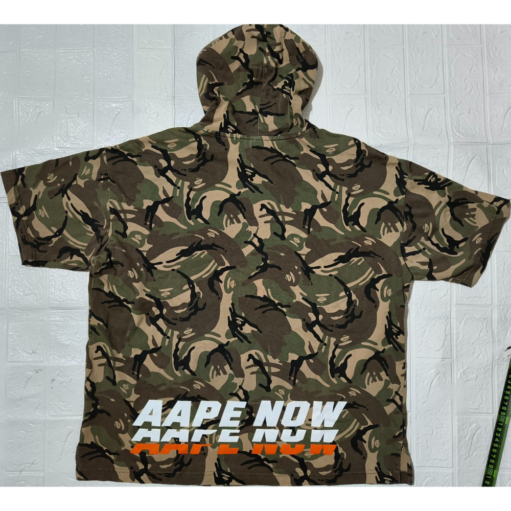 (0813) AAPE 帽T 胸圍120 衣長68-細節圖7