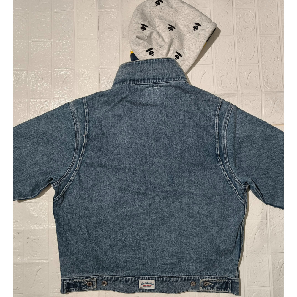 (0819) AAPE 牛仔 外套 胸圍126 衣長65-細節圖7