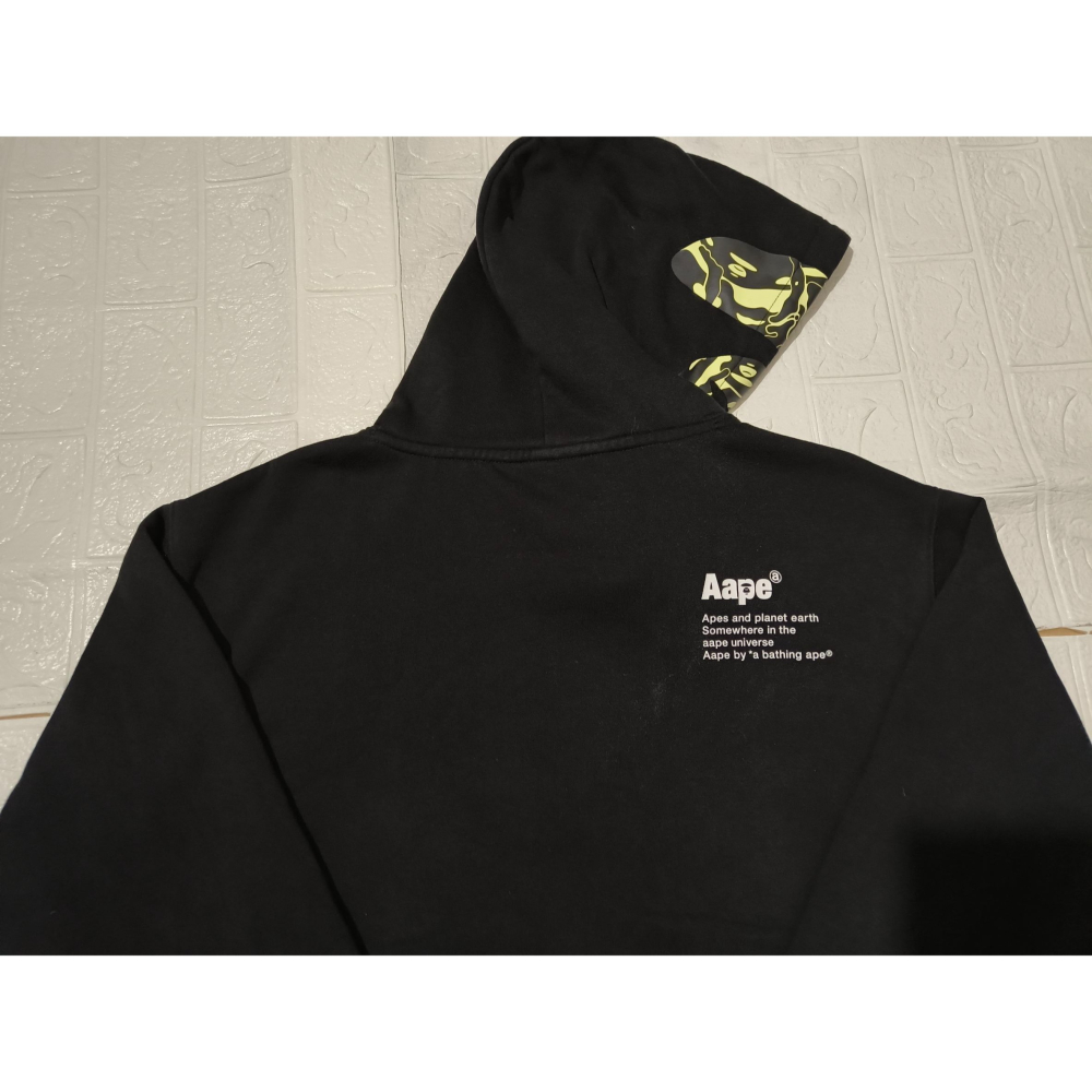 (0822) AAPE 帽T 胸圍128 衣長70-細節圖9