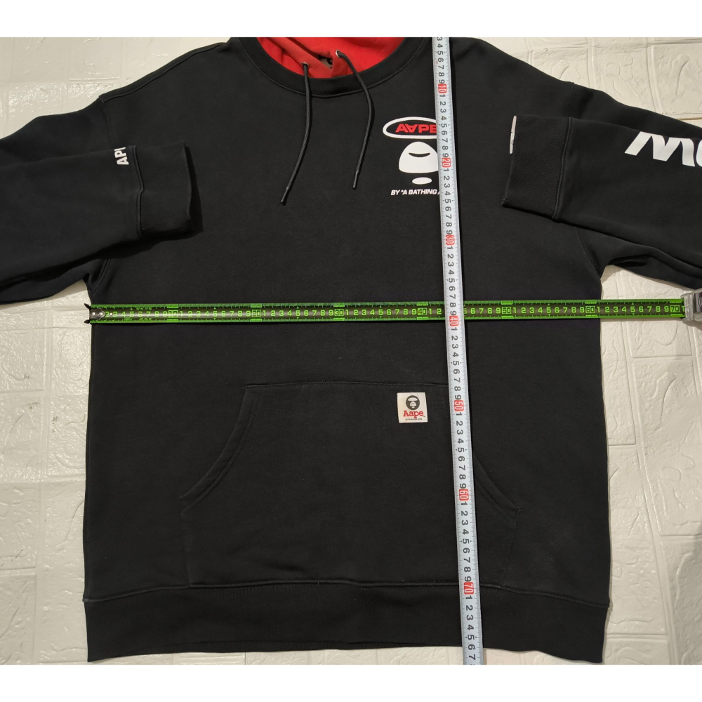 (0823) AAPE 帽T 胸圍122 衣長76-細節圖3