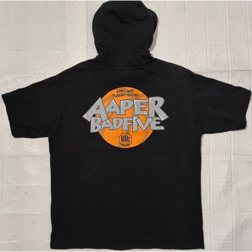 (0829) AAPE 短袖 帽T 胸圍112 衣長70-細節圖7