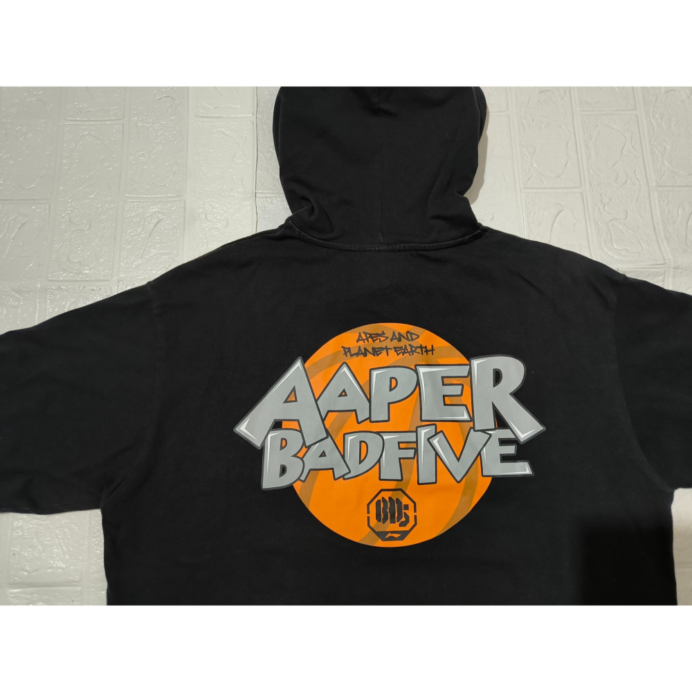 (0829) AAPE 短袖 帽T 胸圍112 衣長70-細節圖9