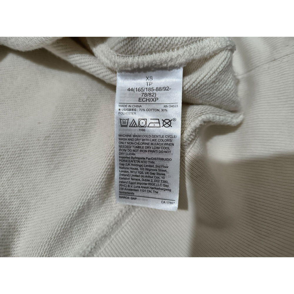 (0885) GAP 長袖上衣 胸圍108 衣長66-細節圖6
