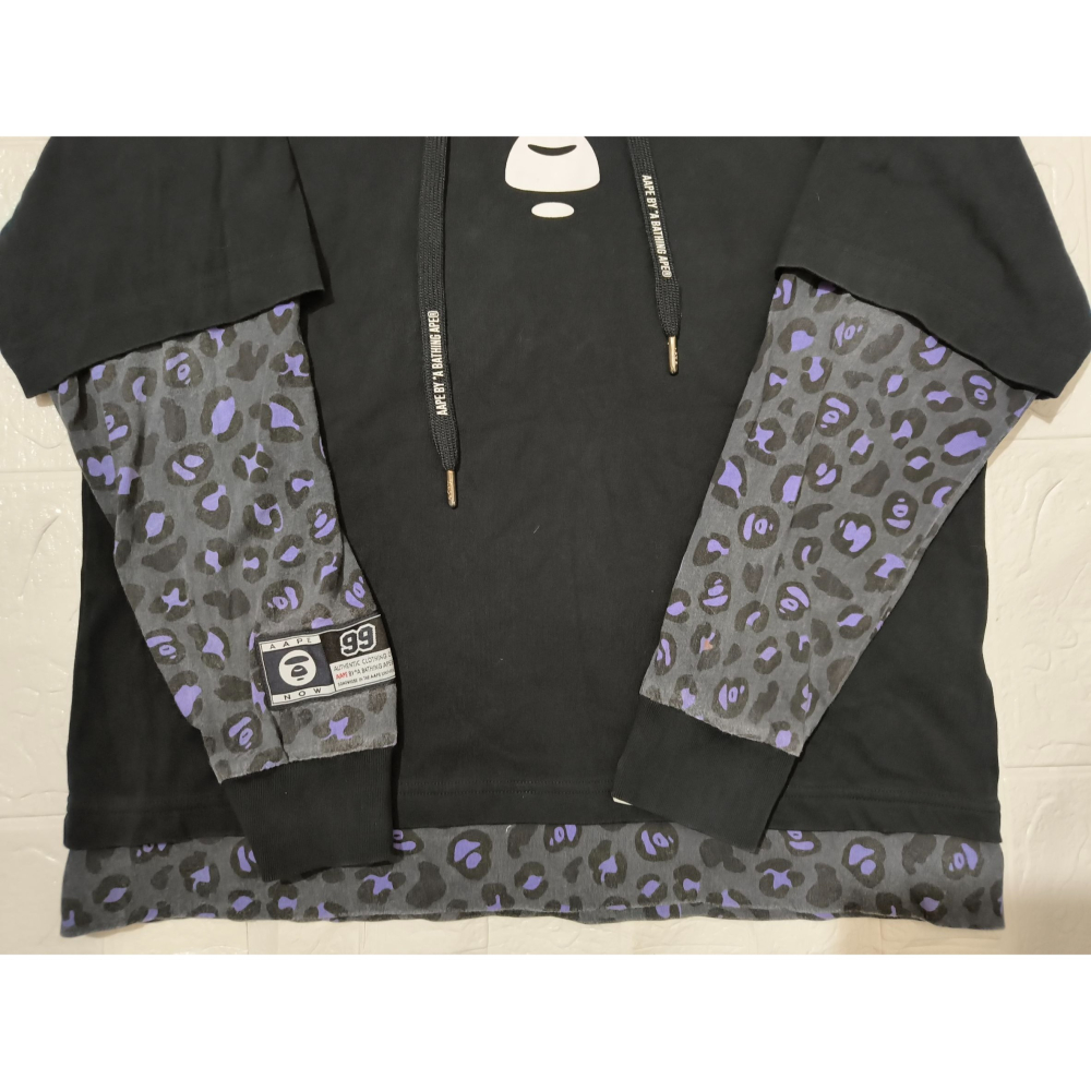 (0924) AAPE 帽T 胸圍112 衣長69-細節圖2
