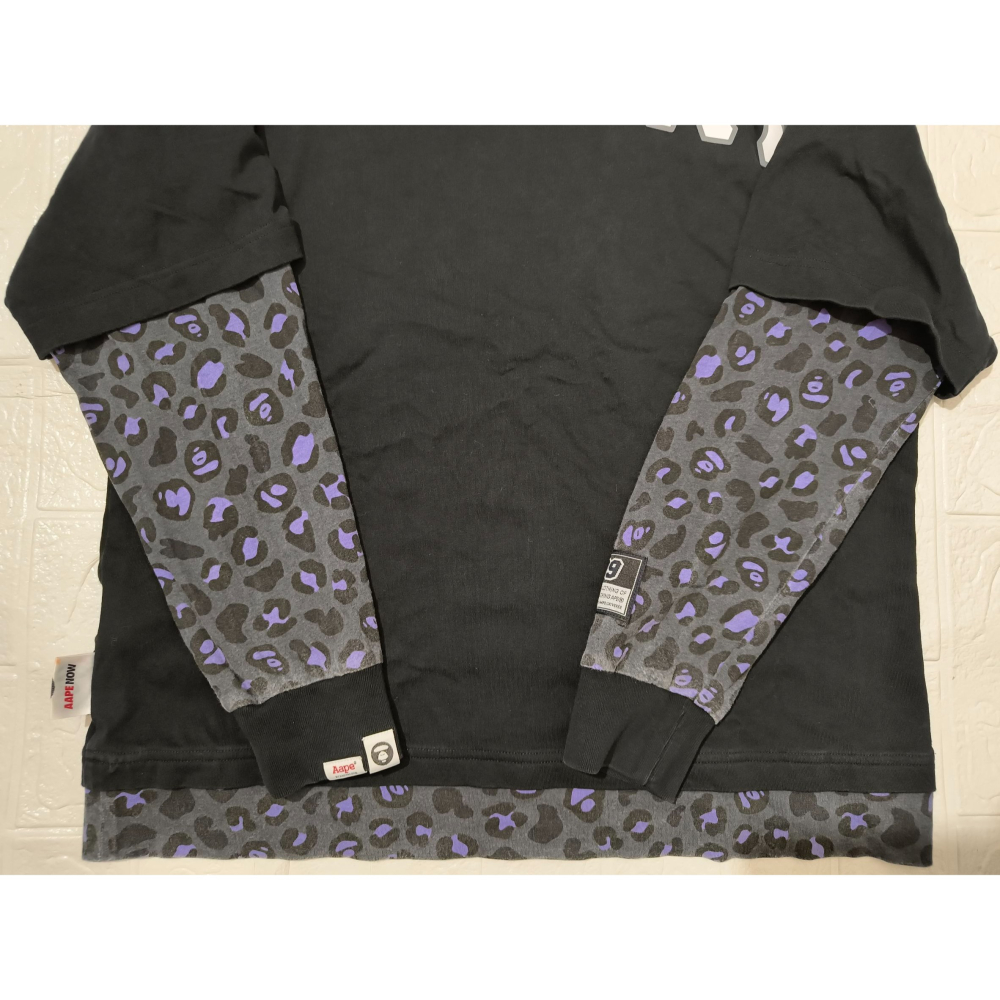 (0924) AAPE 帽T 胸圍112 衣長69-細節圖8