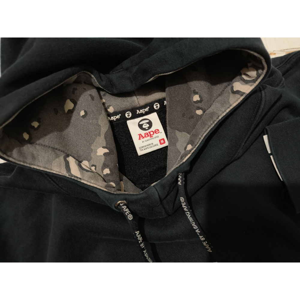 (0925) AAPE 帽T 胸圍112 衣長72-74-細節圖5
