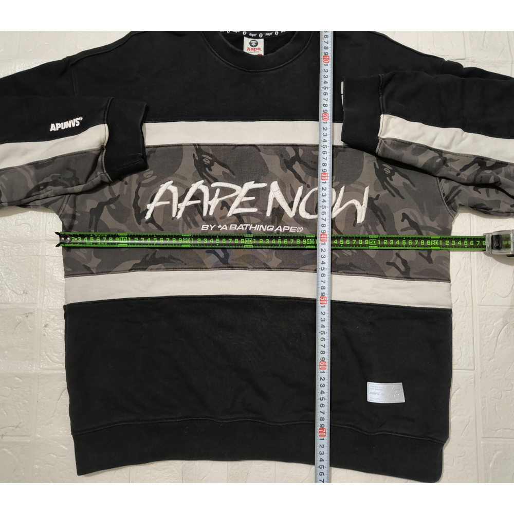 (0944) AAPE 長袖上衣 胸圍124 衣長75-細節圖4
