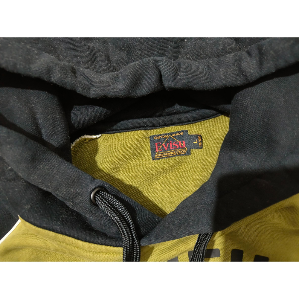 (1061) EVISU 福神 帽T 胸圍116 衣長71 1EAHTM9W316XX-細節圖5