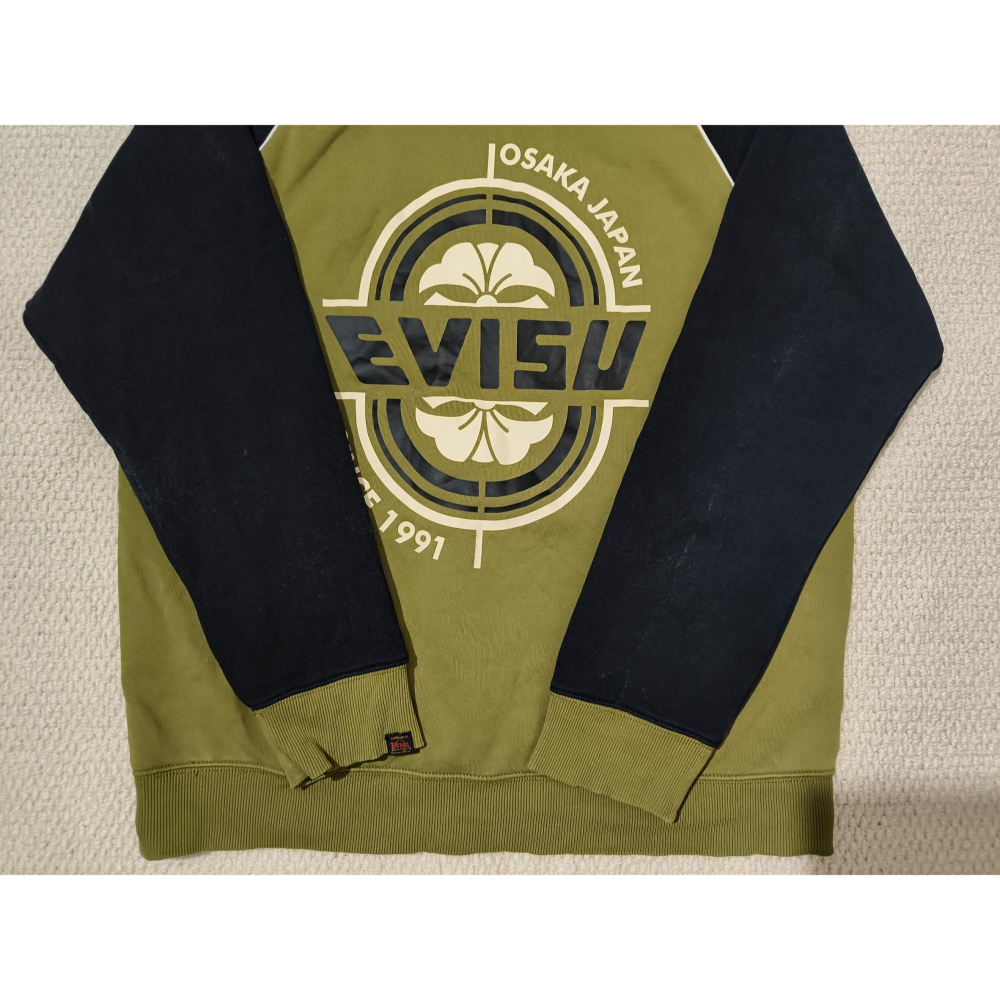 (1061) EVISU 福神 帽T 胸圍116 衣長71 1EAHTM9W316XX-細節圖9