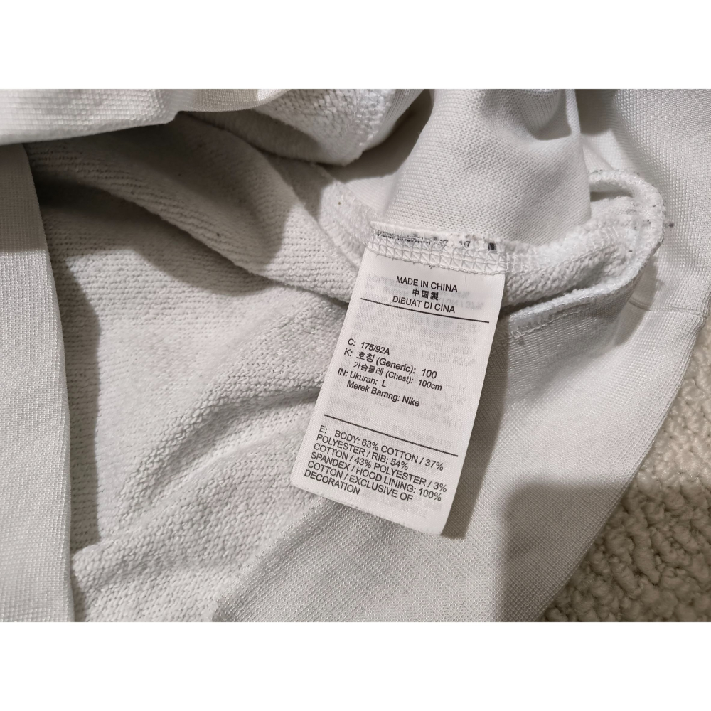 (1110) NIKE 帽T 胸圍116 衣長65 DA5990 100-細節圖6
