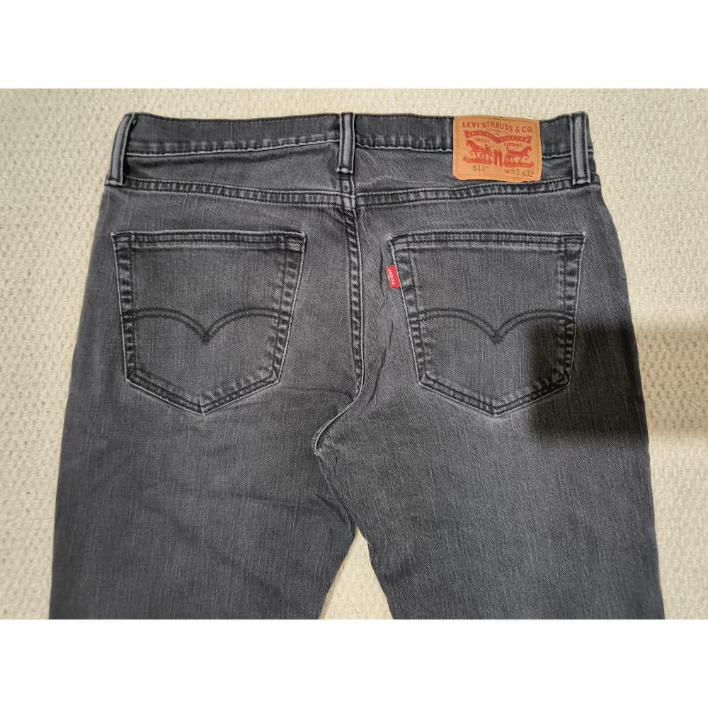 (1182) LEVI＇S 李維斯 牛仔褲 511 W33 L32 腰圍84 褲長97 04511-1786-細節圖8