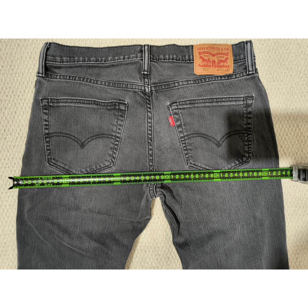 (1182) LEVI＇S 李維斯 牛仔褲 511 W33 L32 腰圍84 褲長97 04511-1786-細節圖9